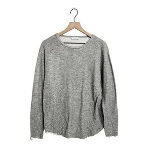 Selected Homme Long Sleeve O Neck Tee Size EU XL , US Size L Large Gray Top